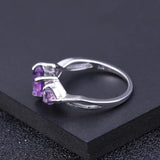 Silver Ring 1.71 ct Amethyst