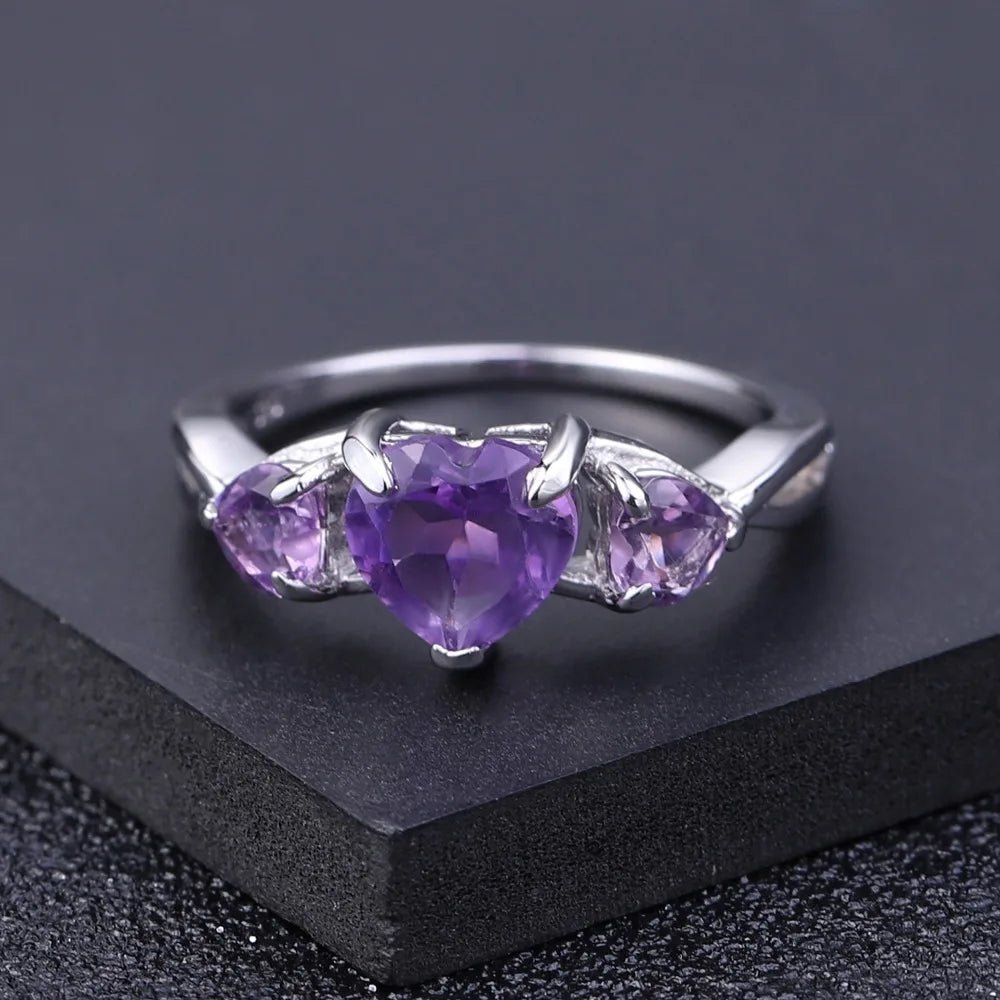 Silver Ring 1.71 ct Amethyst