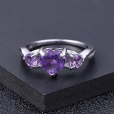 Silver Ring 1.71 ct Amethyst