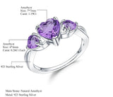 Silver Ring 1.71 ct Amethyst