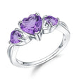 Silver Ring 1.71 ct Amethyst