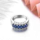 Silver Ring 1.80 ct Sapphire