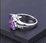 Silver Ring 2.38 ct Amethyst