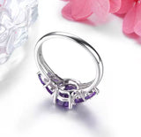 Silver Ring 2.50 ct Amethyst