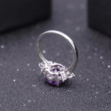 Silver Ring 2.60 ct Amethyst