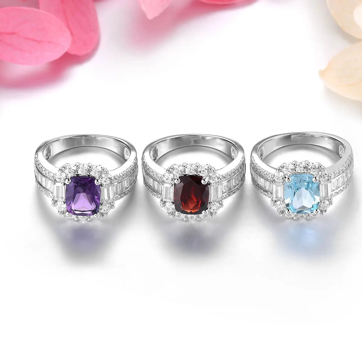 Silver Ring 3.60 ct Amethyst