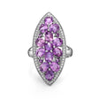 Silver Ring 5.64 ct Amethyst