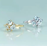 Silver Ring Sky Blue Topaz (Gold Plated)