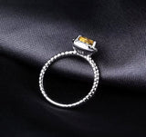 Silver Ring with Natural Citrine 0.73 ct – Trillion Cut
