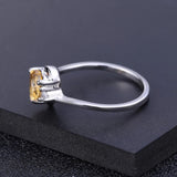 Silver Ring with Natural Citrine 0.78 ct – Heart Cut