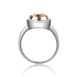 Silver Ring with Natural Citrine 0.95 ct – Roundl Cut