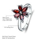 Silver Ring with Natural Garnet 1.86 ct – Marquise & Water Drop Cut
