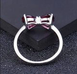 Silver Ring with Natural Rhodolite Garnet 1.56 ct – Heart Cut