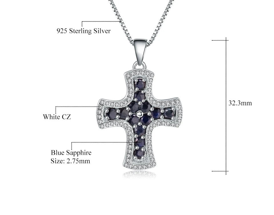 Silver Sapphire Pendant