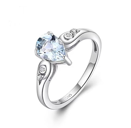 Silver Sky Blue Topaz 0.80 ct Ring