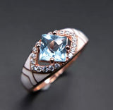 Silver Sky Blue Topaz 3.50 ct Ring