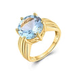 Silver Sky Blue Topaz 4.50 ct Ring