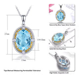 Silver Sky Blue Topaz 8.00 ct Pendant