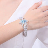 Silver Sky Blue Topaz Bracelet