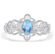 Silver Sky Blue Topaz Bracelet