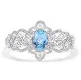 Silver Sky Blue Topaz Bracelet