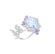Silver Sky Blue Topaz Ring