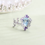 Silver Sky Blue Topaz Ring