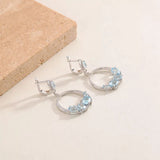 Silver Topaz Earrings