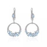 Silver Topaz Earrings