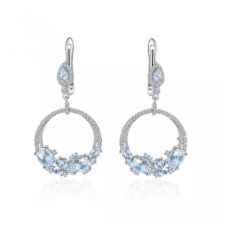 Silver Topaz Earrings