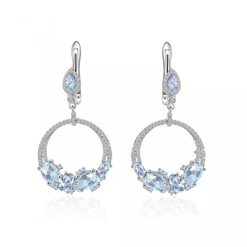 Silver Topaz Earrings