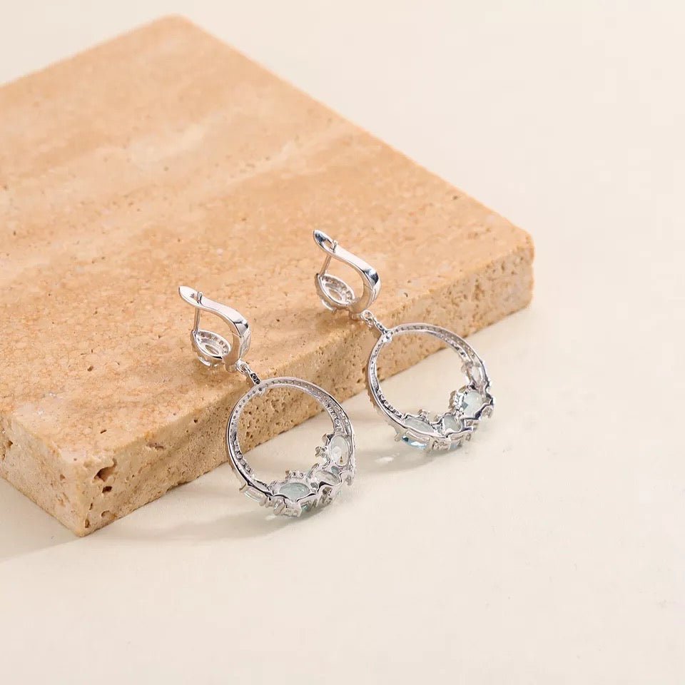 Silver Topaz Earrings