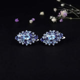 Silver Topaz / Mystic Quartz Earrings