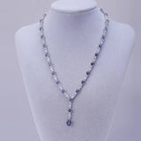 Silver Topaz / Mystic Quartz Necklace