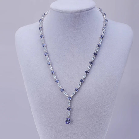 Silver Topaz / Mystic Quartz Necklace