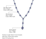 Silver Topaz / Mystic Quartz Necklace