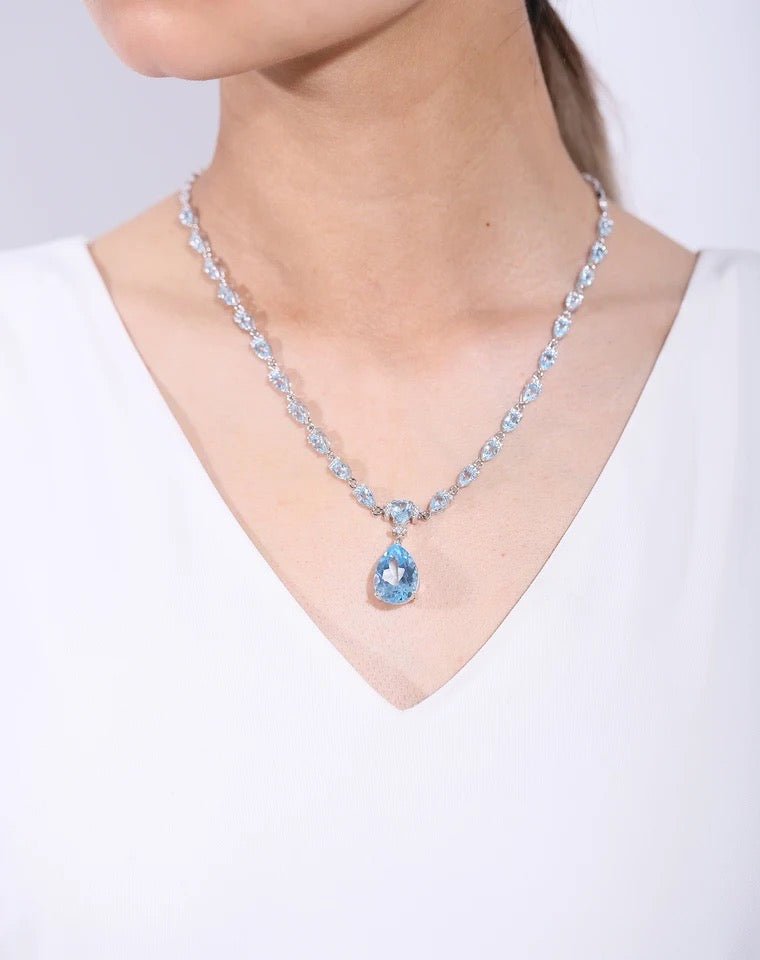 Silver Topaz Necklace
