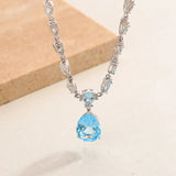 Silver Topaz Necklace