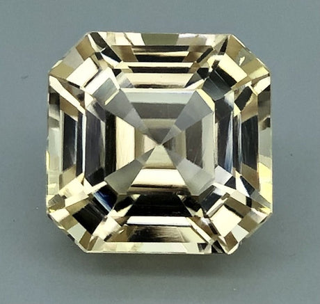 Spodumene 30.35 ct – Yellow, Square Step Cut, HGTL Certified
