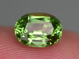 Ugrandite Garnet 1.16 ct – Mint Grossular, Oval Cut, Untreated, Tanzania