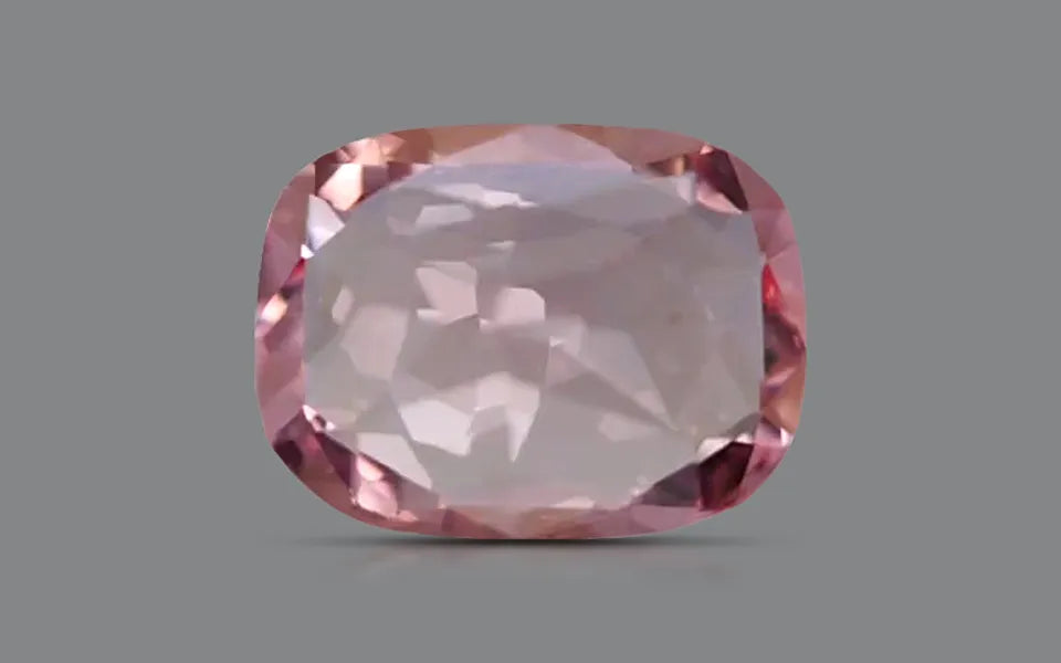 Natural sapphire, pinkish orange, cushion cut, 1.32 ct, loose gemstone, view 2.