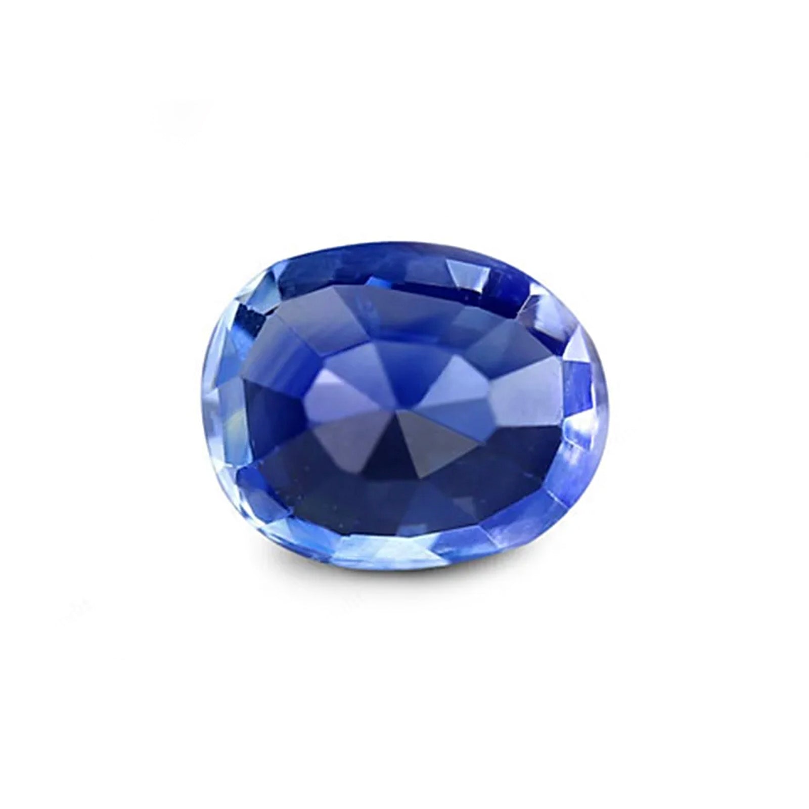 Natural sapphire, blue, oval cut, 2.52 ct, loose gemstone, view 2.