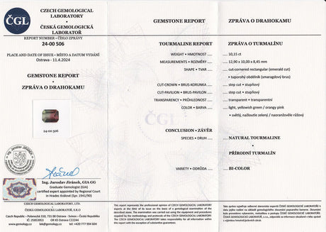 Watermelon Tourmaline - 10.15 ct