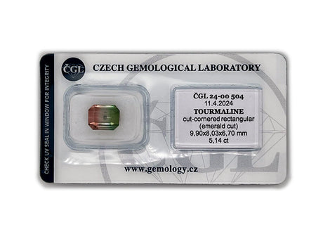 Watermelon Tourmaline - 5.14 ct