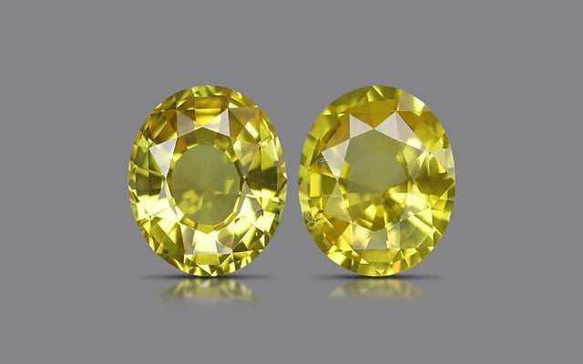 Yellow Sapphire Matched Pair - 3.25 ct