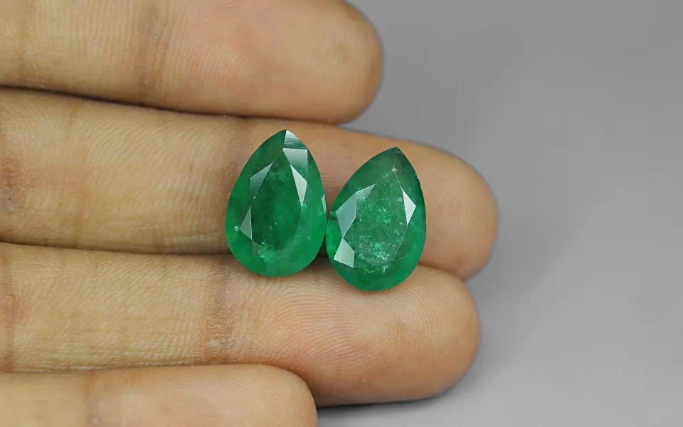 Zambia Emerald Pair - 12.01 ct