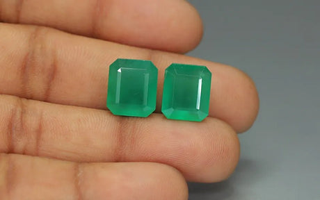 Zambia Emerald Pair - 15.71 ct