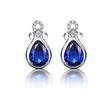 14K Gold 2.79ct Tanzanite Earrings with Diamonds