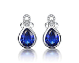 14K Gold 2.79ct Tanzanite Earrings with Diamonds