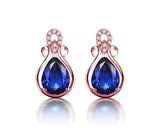 14K Gold 2.79ct Tanzanite Earrings with Diamonds